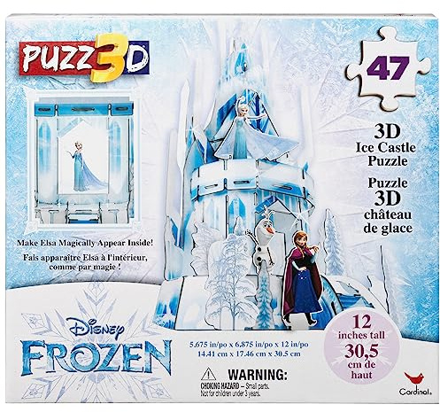 Cardinal Disney Frozen 2 Puzz 3D 47-Piece Plastic Hologram Puzzle