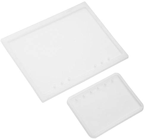 Silikonform, 2 Stücke A5 und A7 Notebook Harz Gießformen DIY 3D Epoxidharz Kristall Notizblock Abdeckung