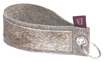 Schlüsselanhänger Filz & Kuhfell 09 - Schöpf