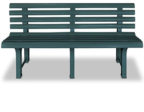 Tidyard Gartenbank Bierbank Bank Sitzbank Balkonbank 145,5×49×74 cm,Parkbank Terrassenbank Blumenbank Eisenbank Landhausbank für Patio, Garten, Hinterhof, Veranda,Witterungsbeständig,Kunststoff