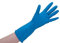 12 Paar Gummihandschuhe - Haushaltshandschuhe aus Latex gelb - lebensmittelgeeignet - EN 388 EN 374 (S (7), Blau)