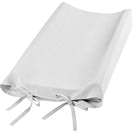 Wickelkissenbezug, weiche, atmungsaktive Wickeltischblätter Neugeborene Wickelkissenbezüge Anzug für und Mädchen(Grau)