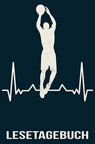 Lesetagebuch: Büchertagebuch für die eigene Buchbewertung | Buchtagebuch mit detaillierten Ausfüllmöglichkeiten | Buchjournal | Leseratten | Basketball Spieler Fan