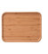 Viitech Plateau de Bambou, Grand Rectangulaire Bambou Plateau de Thé Ustensiles, Plateau Petit Déjeuner Plateau de Service Convient pour Assiette à Dessert, Assiette à Collation (1 Pcs, 40 x 30 cm)