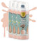 H HANSEL HOME Pintura Spray a la Tiza Color Pastel Acabado Ultra Mate - Naranja Melocotón 400ml x 3