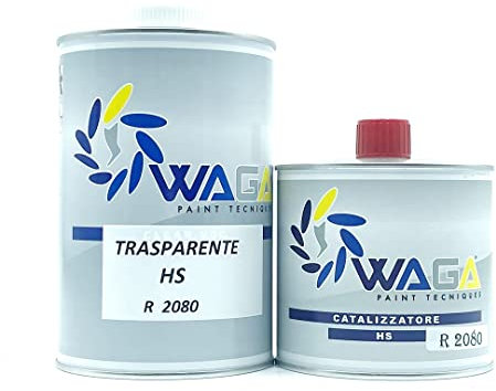Trasparente Carrozzeria Rapido HS R 2080 LT.1 con Catalizzatore 500ML - Waga Paint Tecniques