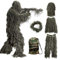 Ghillie Suit Tarnanzug Jagd,Tarnkleidung Jagd,Pubg Ghillie Suit,Dschungel Woodland - Wüste Camouflage Anzug Jagd Kleidung,Für Militär,Paintball,Airsoft,Wildlife-fotografie,Ghillie Zubehör Tarnumhang