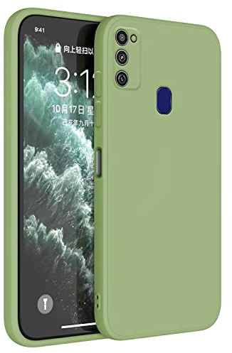 Topme Handyhülle Hülle Fur Samsung Galaxy M21 / Galaxy M30s (6.4 Inches) Case Schutzhülle, Hautschutz Aus TPU Silikonhülle - Matcha-Grün