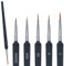 6 Pièces Pinceaux de Fins Détail, Pinceaux d'artiste Professionnel pour Acrylique Huile Peinture à L'aquarelle Gouache Fabrication de Modèles Miniature Ongles - 0/00/000/00000/1/3