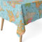 Martina Home Harzbeschichtete Tischdecke Weltkarte, 100 x 140 cm, Blau