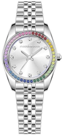 Roccobarocco Watch- Just- RB.4656L-02M Damen-Armband, Mehrfarbig