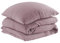 Pure Label Musselin Bettwäsche 135x200 cm mit einem Kissenbezug 80x80 cm aus 100% Baumwolle - Traumhaft weiche, kuschelige Bettwäsche-Sets in Mauve aus Musselin