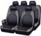 Auto-Sitzbezug für BMW G21 F31 E91 Serie 3 Series 3er Touring G21 F31 E91 Wagon Estate 2005 2006 2007 2008-2024, 9-teiliges Set Sitzbezug Komplett-Set, wasserdichte Autositzschoner aus Leder