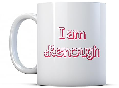 Fingerprints Tasse mit Aufschrift 'I Am Kough' – Lustiges feministisches Filmzitat, Geschenk (11 fl oz, Keramik, Rosa)