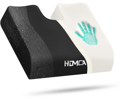 HOMCA Sitzkissen Wasserdicht für Rollstuhl, Ergonomisches Memory Foam Steißbeinkissen für Hämorrhoiden und Sitzkomfort, Auto- und Bürostuhlkissen, Mit Wasserdichtem Bezug, 40 x 45 x 7,5cm