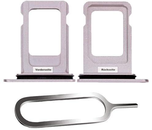 IS-TECK SIM-Kartenhalter Ersatz SIM-Tray Kompatibel mit iPhone 13 inklusive SIM-Nadel SIM-Kartensteckplatz (Rose)