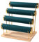 Baoblaze Armbandhalter, Schmuck-Organizer, Uhrenaufbewahrung, Holzsockel, Armband-Displays, Armreif-Ausstellungsständer für Schlafzimmer, Heimgebrauch, Schrank, Grün