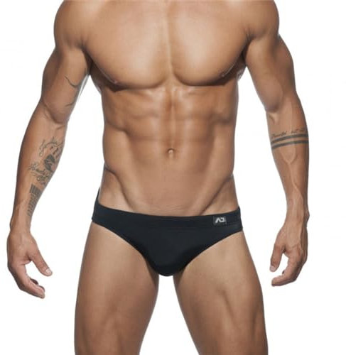AHMXYG Costume da Bagno Uomo Costume Slip Uomini da Bagno Swimming Brief per Mare Piscina STDK6 (Nero, M)