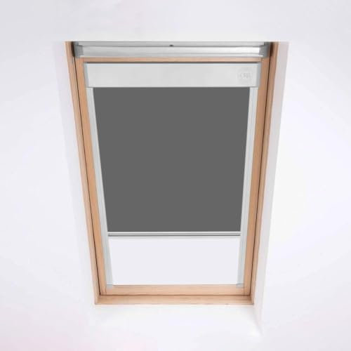 Classic Roof Blinds for Velux Roof Windows, Blackout Blind, Window Codes U04,804 & 7 Grey
