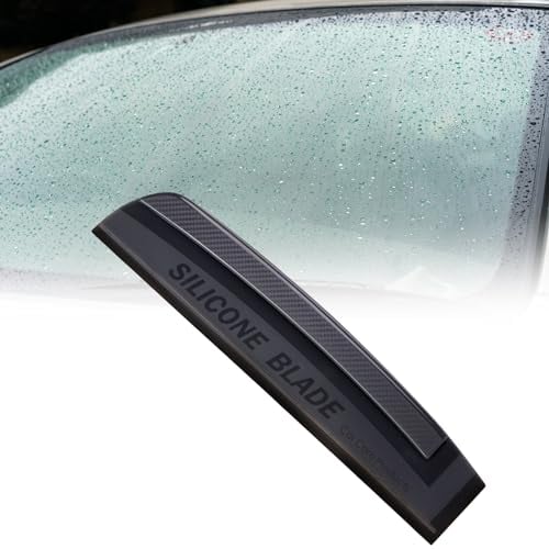Raspador de Agua para Coche, Rasqueta de Silicona Flexible para Limpiar Cristales de Automóviles, Ducha, Espejos y Baldosas de Cerámica, Limpiaparabrisas Multiusos para Ventanas y Parabrisas