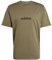 adidas Herren Essentials LINEAR Single Jersey Tee, Olive strata/Black, XL
