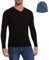 MERINNOVATION Merino Wool Base Layer Tops für Herren 100% Merinowolle Thermoshirt Langarm, Schwarz V 165, Mittel