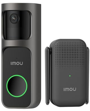 Imou Video Doorbell Set 30°Pan Lens Doorbell Camera Wireless Human Detection Two-way Talk Doorbell Motion Sensor con suoneria Impermeabile, durata della batteria 120 giorni