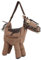 WMFASBAG Frauen unregelmäßige Crossbody -Tasche große Kapazität Cartoon Esel Handtasche PU Leder Leinwand Schlingtasche Damen Pendelarbeit Partytasche