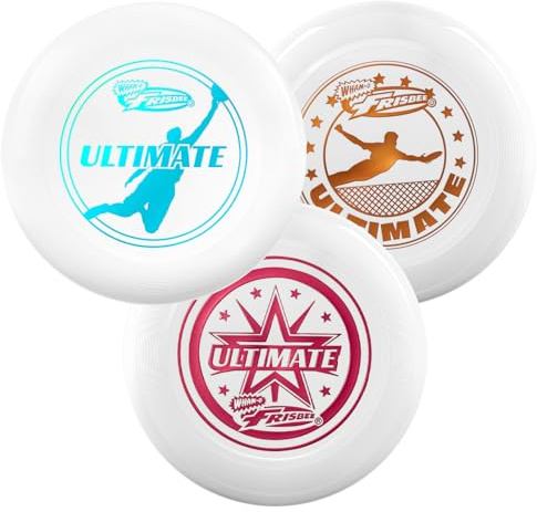 Wham-O Frisbee Official Ultimate 175g Flying Disc, 27.31cm, professionelles Training, für Wettkampf und Outdoor-Spaß -3 Pack