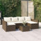 ChicAbode 2-TLG. Garten-Lounge-Set,Gartenmöbel mit Kissen, Sitzgruppe für Garten Terrasse, Sofa Garnitur Loungemöbel U-Form Braun Poly Rattan