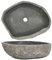 Refined Lavabo Ovalado, Cuenca de Piedra Natural, Pila de Lavamanos Fregadero, Decoración para Cuarto de Baño Aseo Hogar, Piedra de Río (45-53cm)