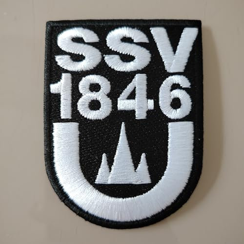 2stk SSV ULM Aufnäher Patch Football Fussball Soccer Club Iron on bügelbild aufbügler Badge Team logo