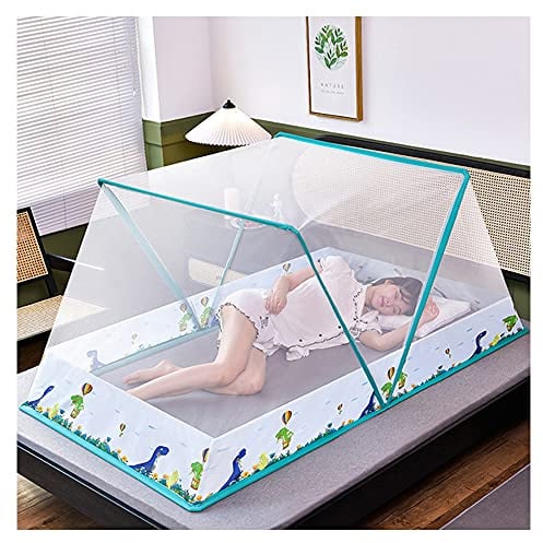 LWJSOCP Faltbares Moskitonetz ohne Boden Tragbarer Moskitoschutz Einfaches Insektennetz für Camping und Outdoor Kostenlose Installation für Erwachsenenbett/Babybett/Sofa/Feld,6,80 * 190 * 80 cm (4 1