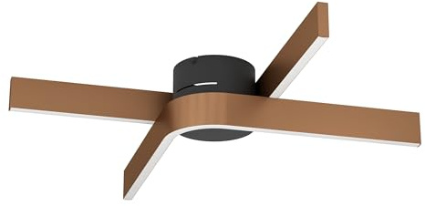 Eglo Connect.z Smart Home LED Ceiling Light Fixture Folcino-Z | dimmable lamp, ZigBee, Matter, app and voice control Alexa, warm-cold white, RGB, bronze finish