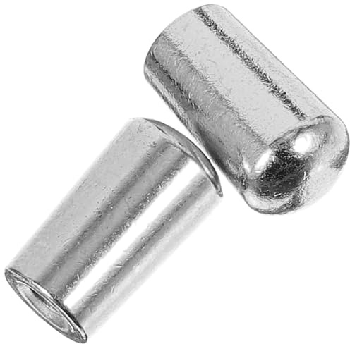 GARVALON Gitarren Kippschalterkappen 4mm Silber 2 Stück aus Metall und Verbesserter Optik mit Sicherem Griff für E-gitarren Zubehör