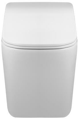 WC da parete senza bordo AquaUno LUSSO White, 52 x 34 x 37,5 cm, sedile con chiusura ammortizzata