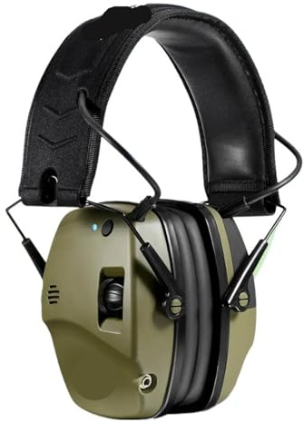 HFYSGVO Bluetooth Hearing Protection Headphones Noise Reduction Ear Muff(Green case)