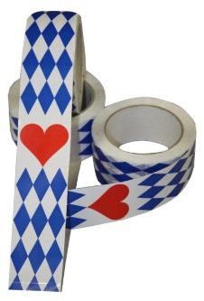 Flaggen Pehl Klebeband Paketklebeband Bayern Raute mit Herz