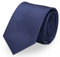 Fabio Farini - Herren Krawatte 6cm Breite einfarbig - elegante Unifarben Männer Schlipse für Arbeit Business Anzug Büro Blau Mitternachtsblau