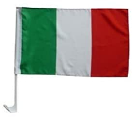 AZ FLAG Bandiera per Auto Italia 45x30cm - Bandierina da Auto Italiana 30 x 45 cm, Car Flag