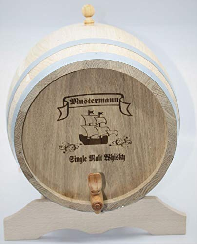MAAJ 10 L WEINFASS MIT WUNSCHGRAVUR - Geschenk-Idee/WHISKYFASS/SCHNAPSFASS AUS EICHENHOLZ