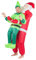 Bodysocks® Inflatable Santa Carrying Elf Costume