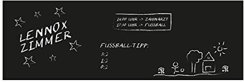 Wandkings Tafelfolie 300 x 100 cm, selbstklebend, schwarz