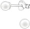 JAYARE Perlenohrringe Mädchen – 925 Silber Ohrstecker mit 4 mm weiße Perlen – Kinderschmuck Geschenk – Kleine Ohrringe für Kinder – Mädchen Schmuck ab 6 Jahren