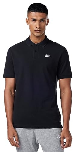Nike Homme M Nsw Ce Polo Matchup Pq T-shirt, Noir / Blanc, L EU