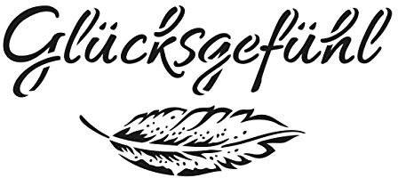Universal-Schablone A4 - Glücksgefühl -