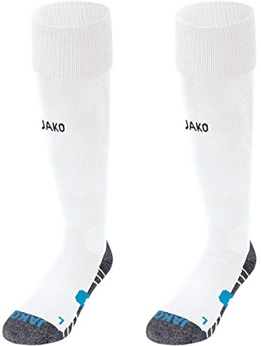 JAKO Unisex Premium Stutzenstrumpf, Weiß, 35-38 EU