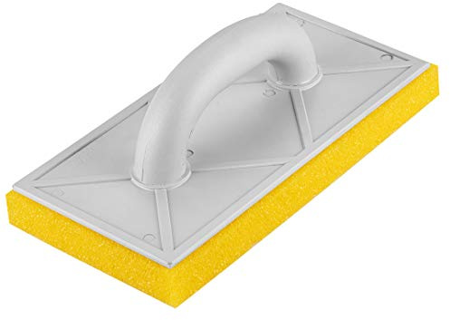 NEO TOOLS Reibebrett L280 mm x B140 mm mit hartem Schwammbelag 25 mm | Mit Kunststoffgriff, Zum Reinigen, Polieren von Keramikfliesen und Putz