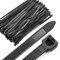 OneLeaf Cable Ties Heavy Duty 300 × 7.6mm, Self-Locking Zip Ties with 55KG Tensile Strength for Multi-Purpose Use, UV Resistant 100 Pieces Nylon Wire Ties, Black