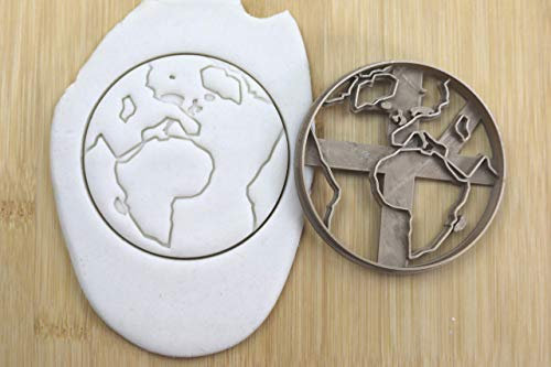 WELTRAUM Erde Keksstempel/Ausstechform keksausstecher PLA ca.8cm